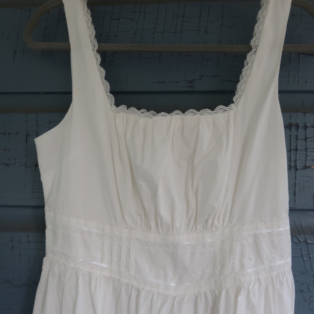 100% cotton white lace dress